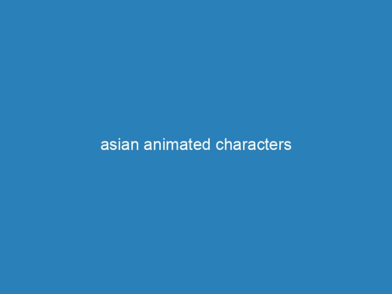 asian animated characters