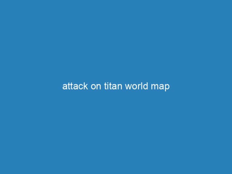 attack on titan world map