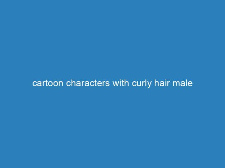 cartoon characters with curly hair male