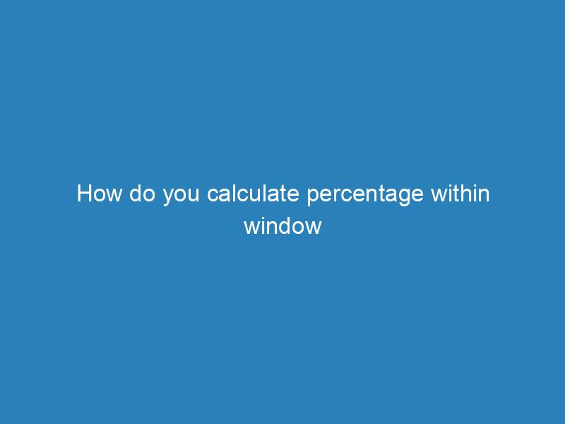 How do you calculate percentage within window function respecting joins and boolean condition?