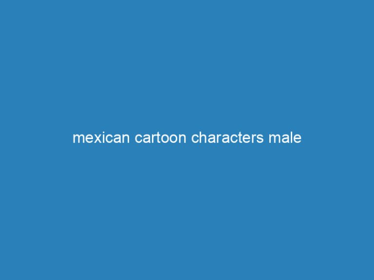 mexican cartoon characters male
