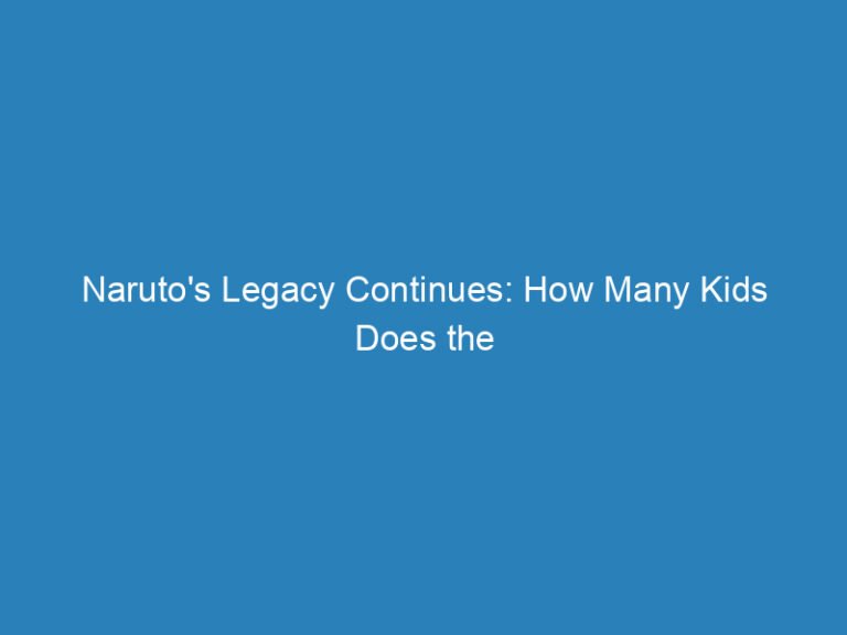 Naruto’s Legacy Continues: How Many Kids Does the Hokage Have?