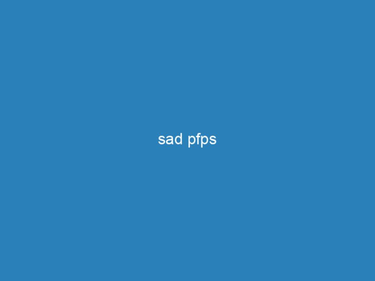 sad pfps