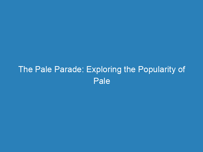 The Pale Parade: Exploring the Popularity of Pale Cartoon Characters