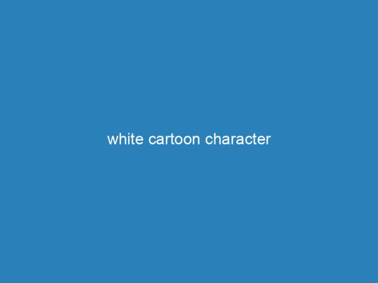 white cartoon character